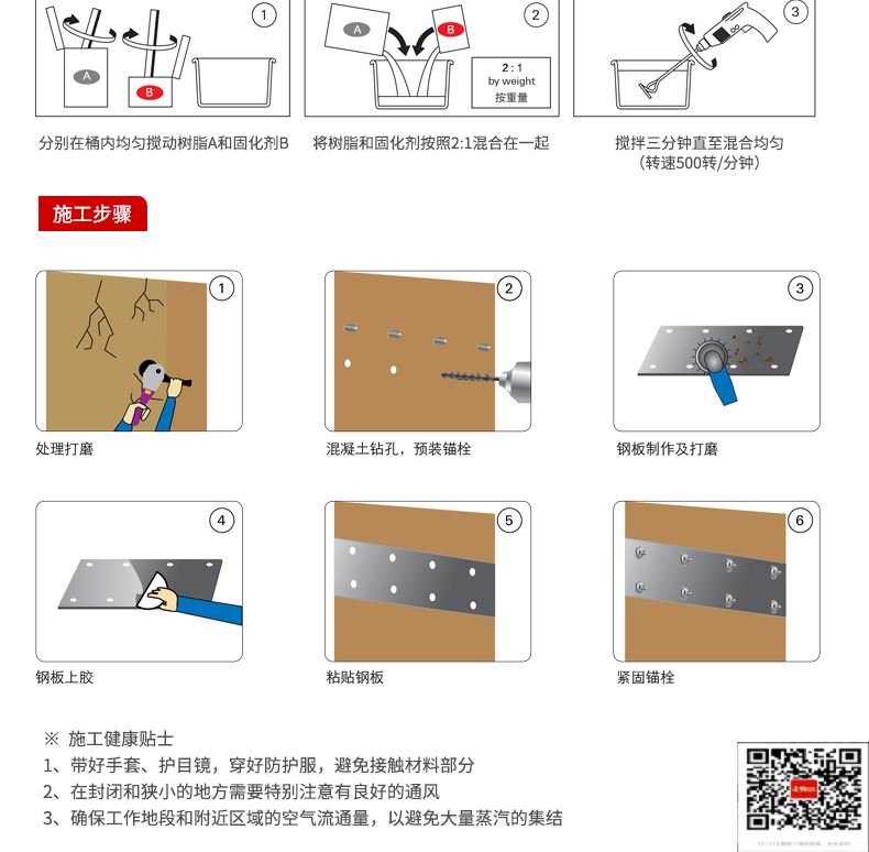 包钢南郊粘钢加固施工过程